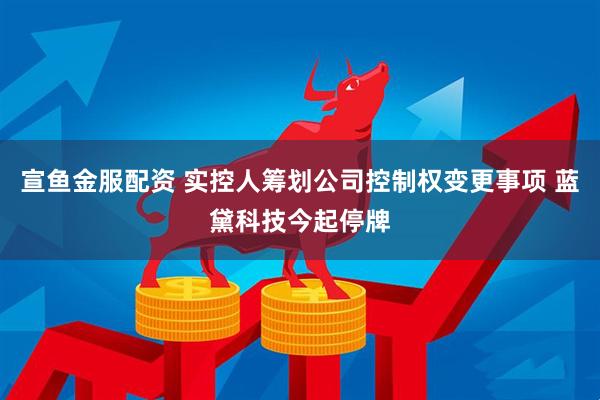 宣鱼金服配资 实控人筹划公司控制权变更事项 蓝黛科技今起停牌