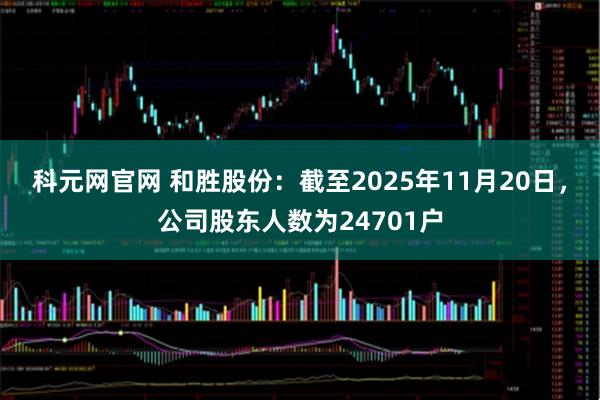 科元网官网 和胜股份：截至2025年11月20日，公司股东人数为24701户